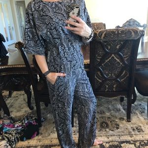 New York and company paisley jumpsuit
